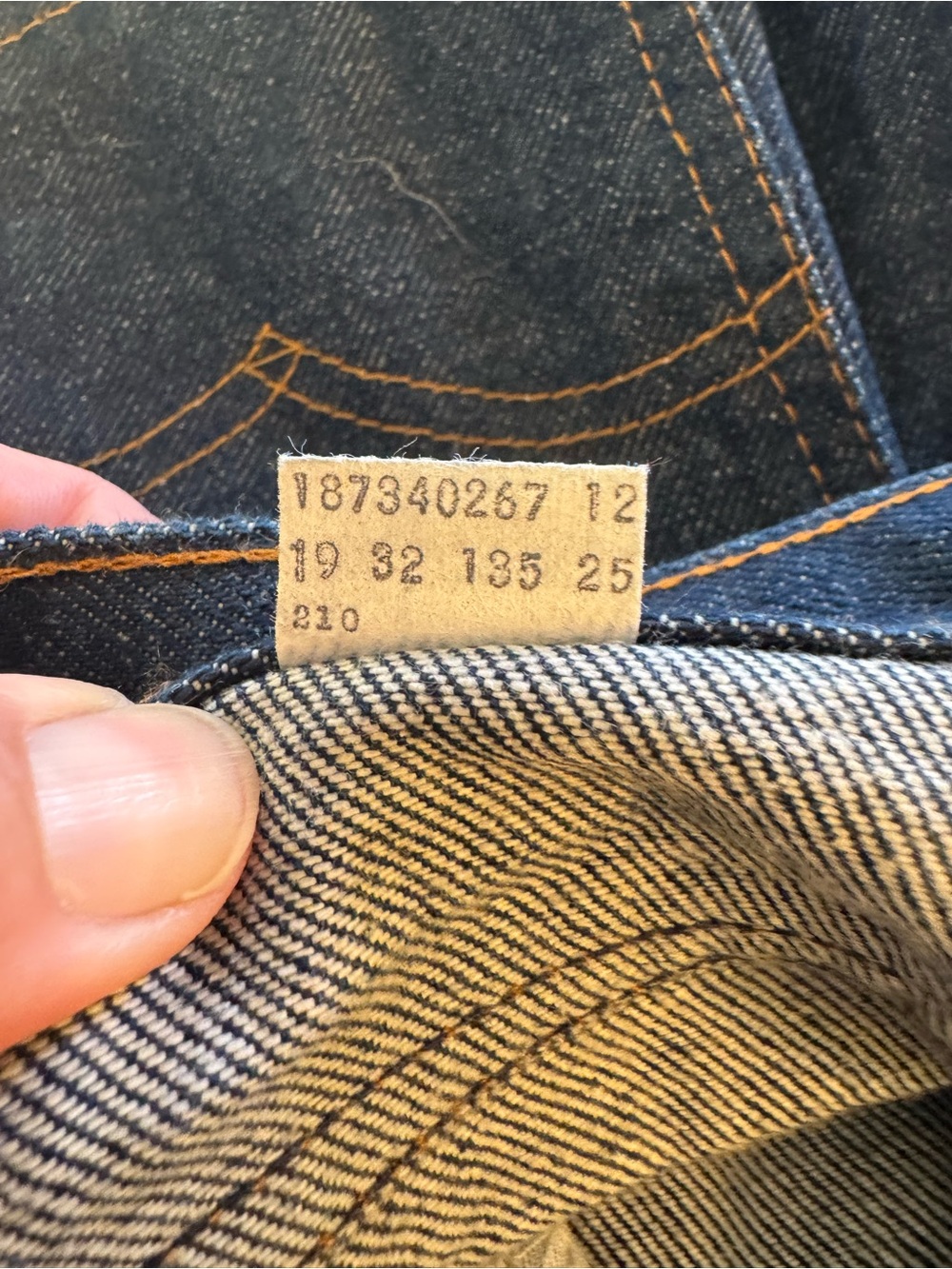 NWT Vintage 1977 Levi's Pre-Washed Dark Denim Straight Leg Jeans Womens 12 - Picture 3 of 8